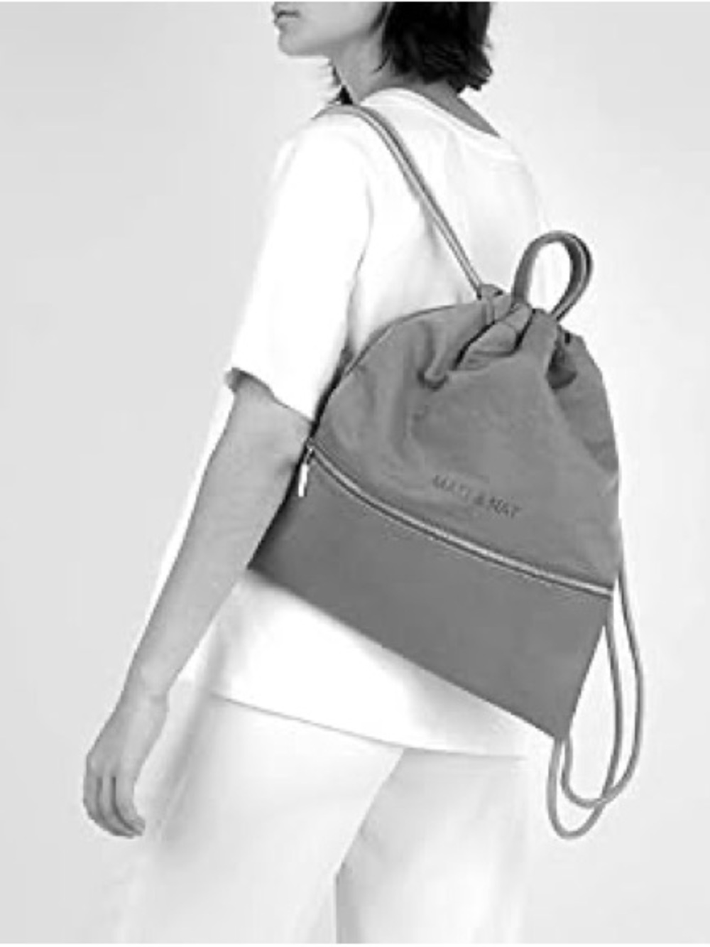 NWT Matt & Nat "Dodd" Vegan Drawstring Backpack Grey